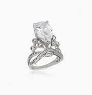 Bague à rayures bleues