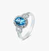 Anello scintillante blu